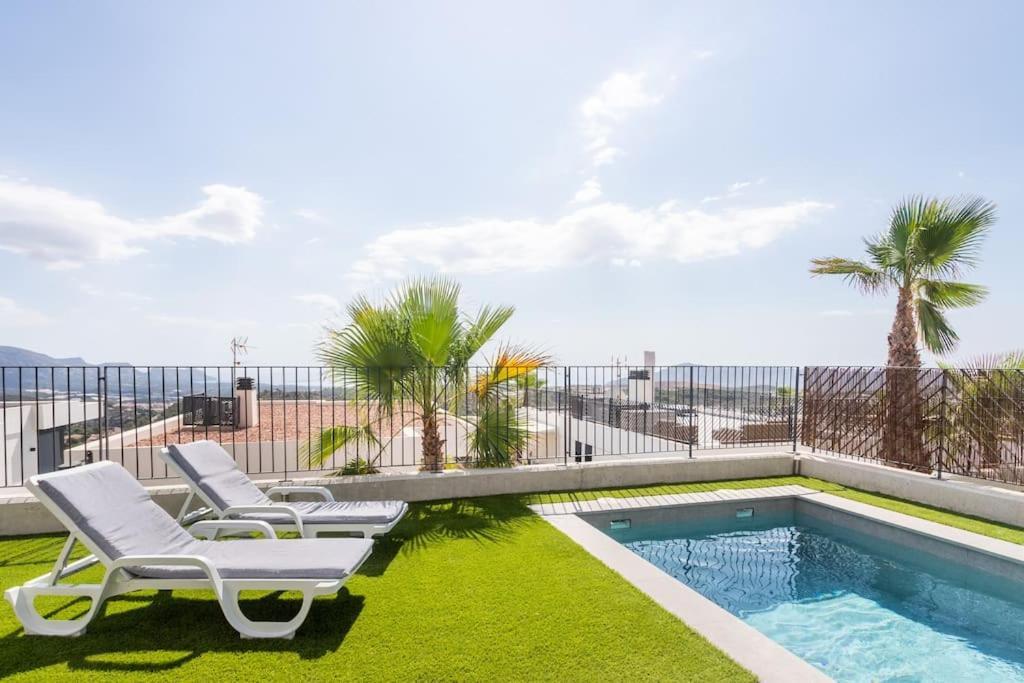Casa Con Piscina Privada Polop Villa Eksteriør billede